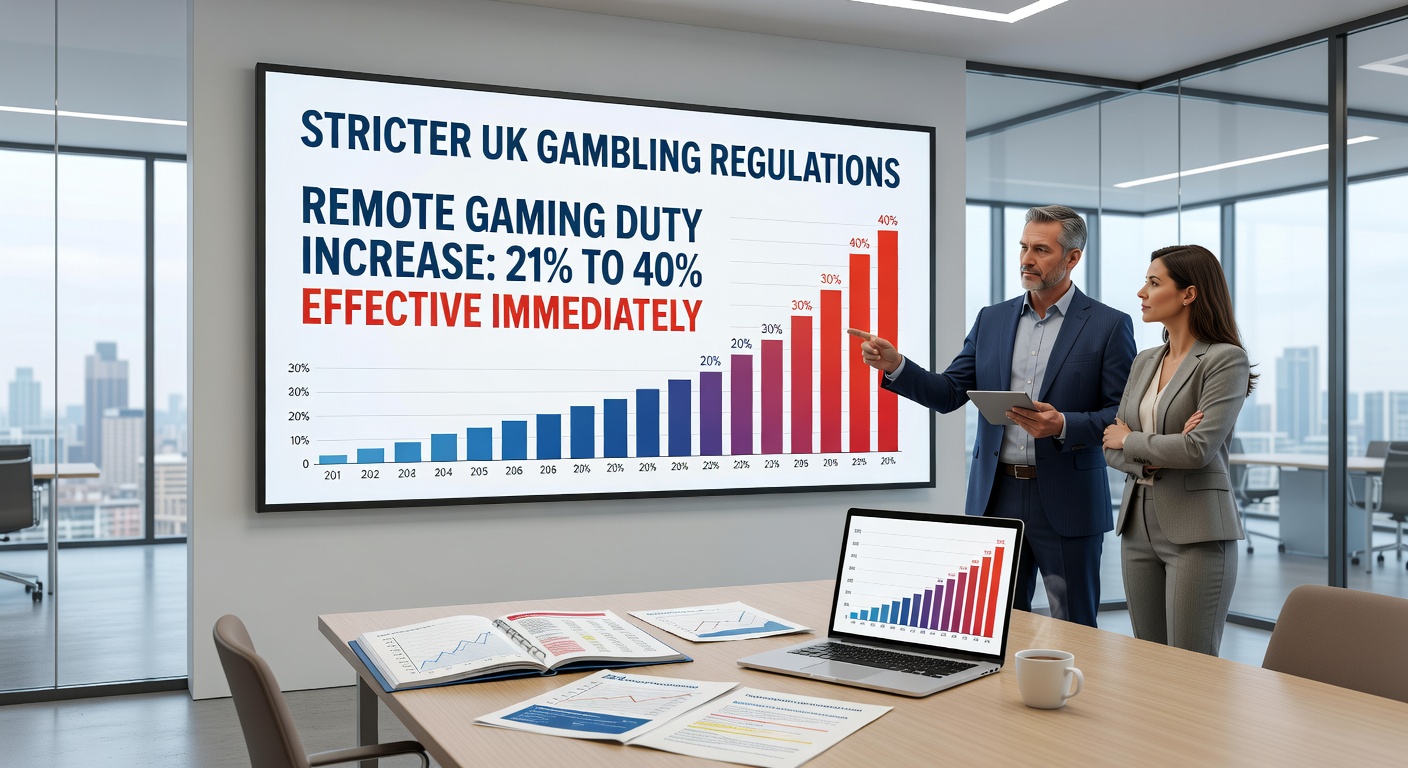Graph illustrating the disparity in compliance costs between small and large UK casino operators amid new regulations