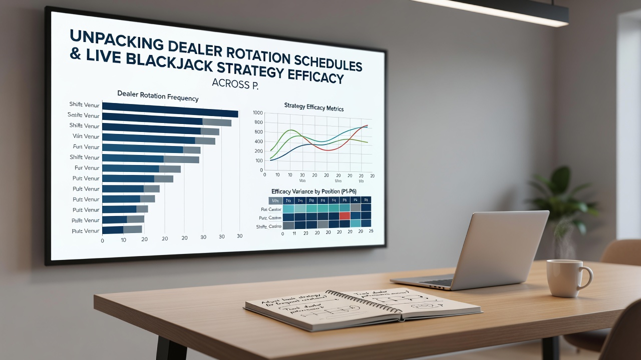 Multiple live dealer tables showing rotation schedules on an online blackjack platform
